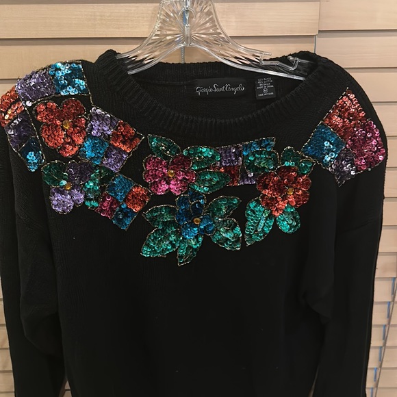 Giorgio Sant Angelo, Ugly Christmas Sequin Sweater - Picture 2 of 8